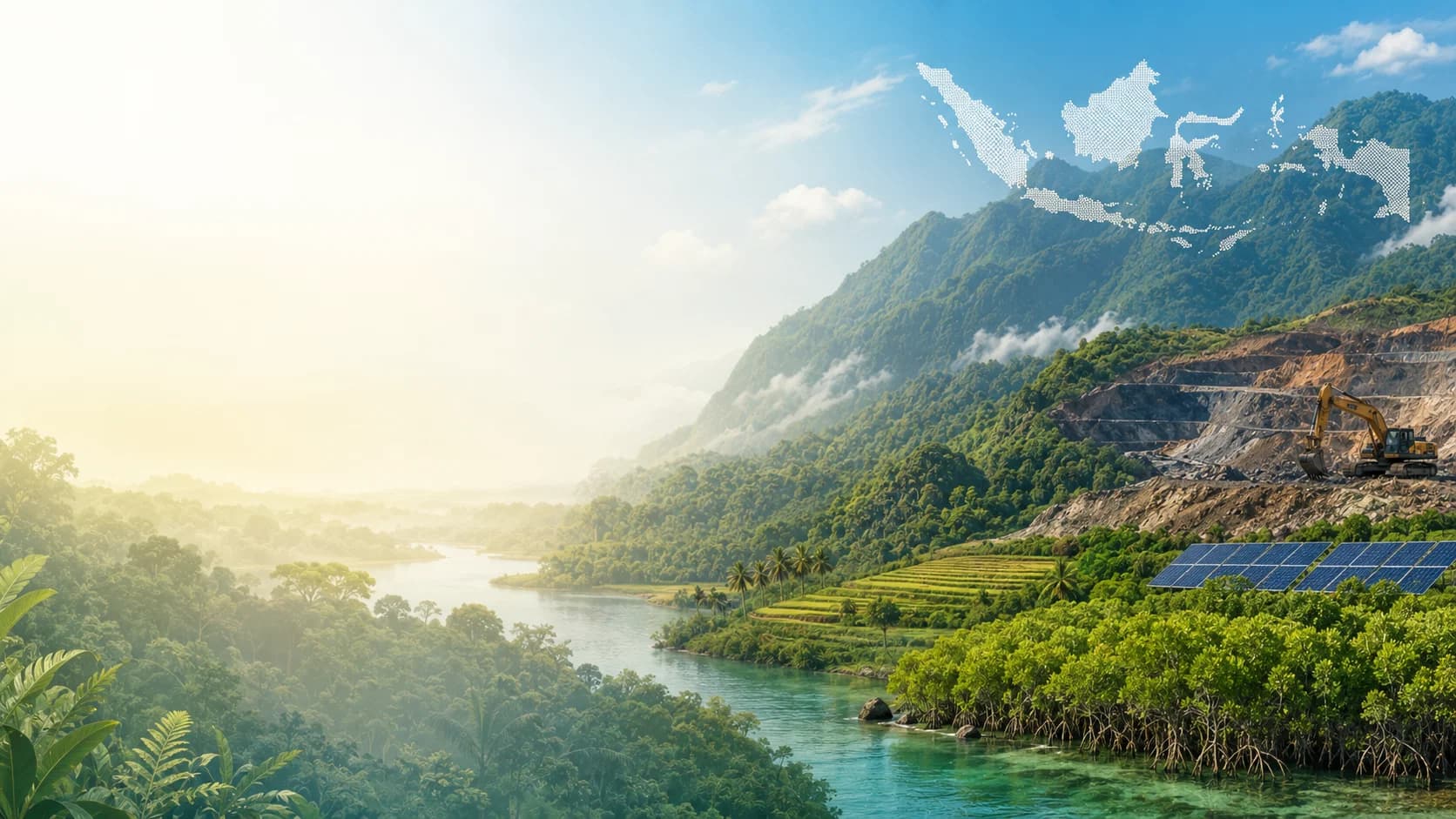 Landscape of forest and community land in Indonesia