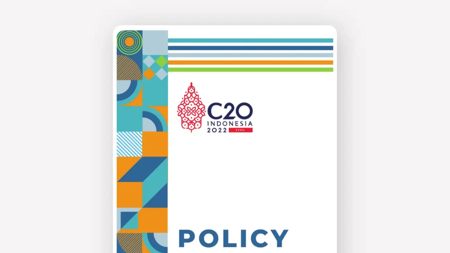 Cover: C20 Policy Pack (The Environment, Climate Justice and Energy Transition Working Group C20 Indonesia 2022)