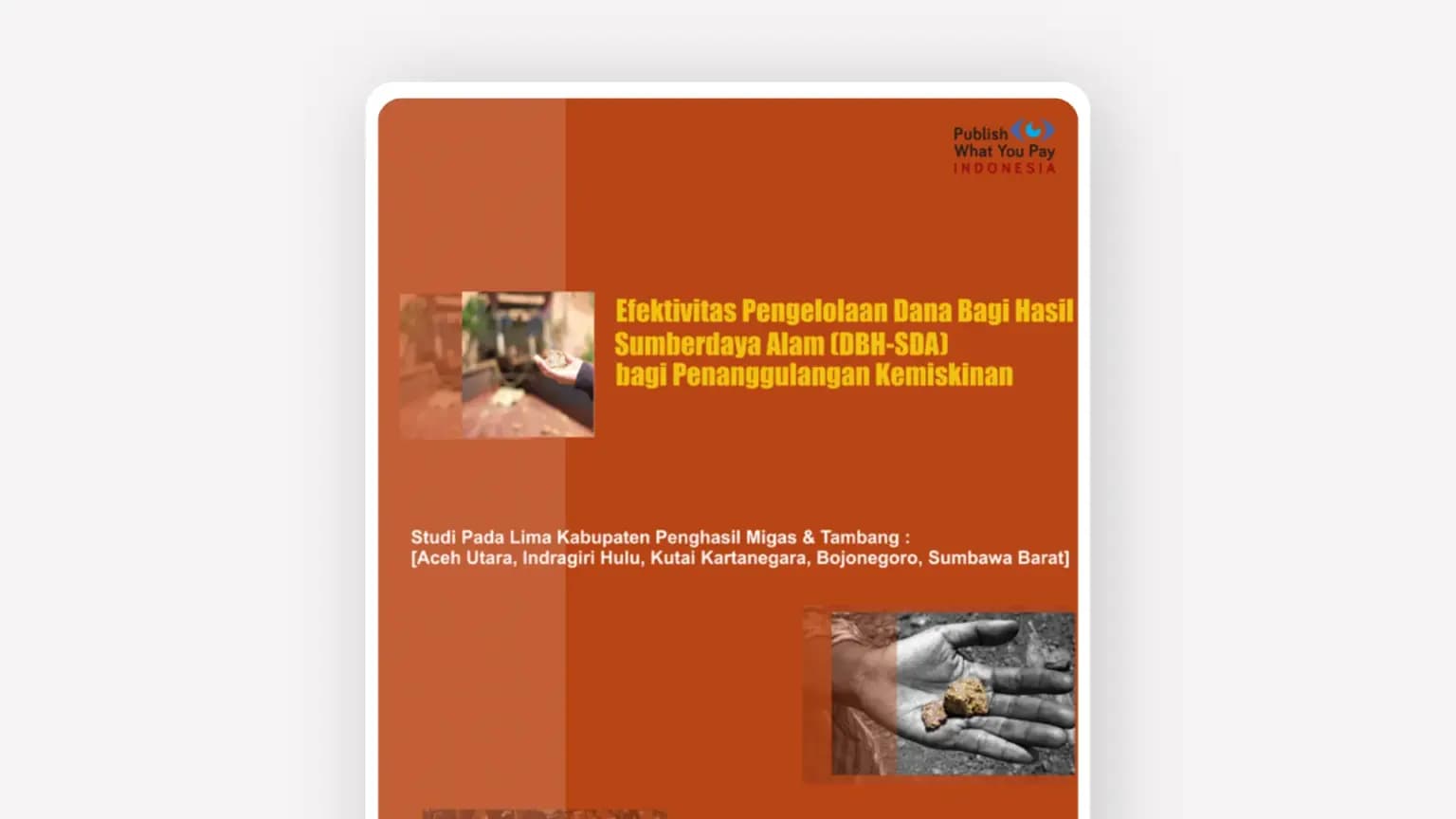 Cover: Case Study: Efektivitas Pengelolaan Dana Bagi Hasil Sumber Daya Alam (DBH-SDA)