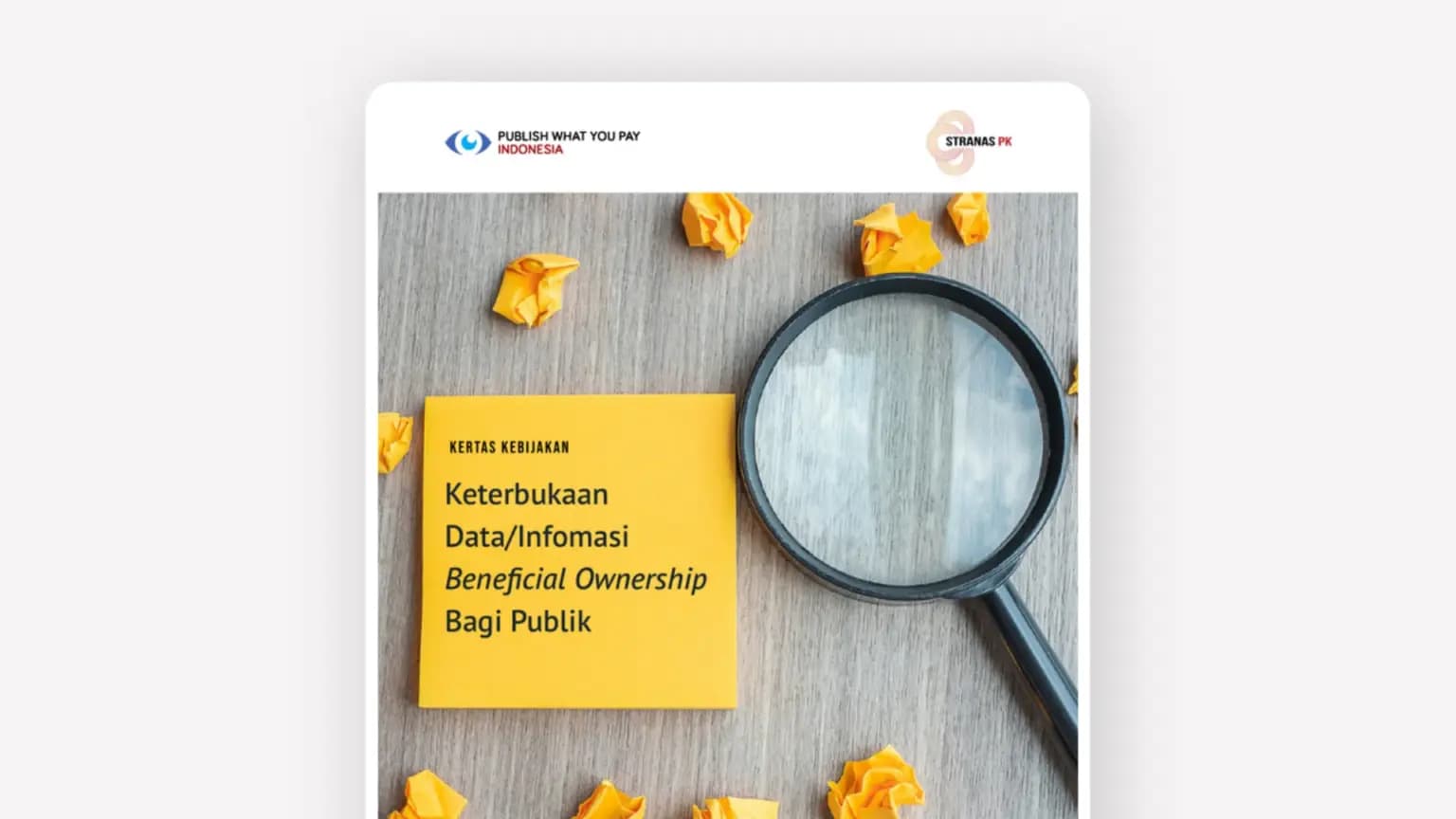 Cover: Keterbukaan Data/Informasi Benerficial Ownership Bagi Publik