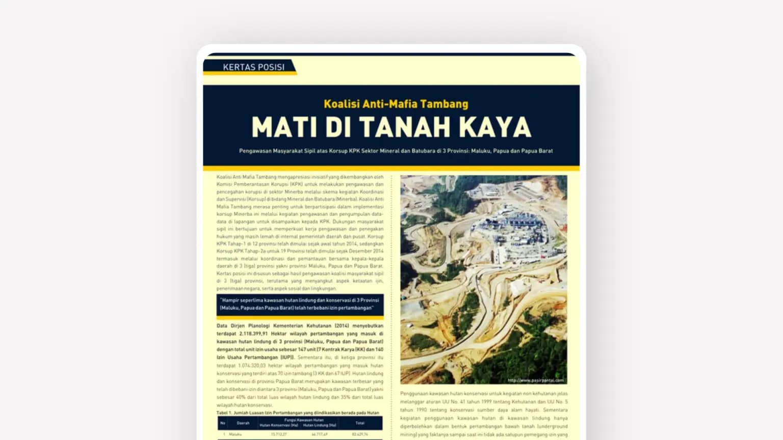 Cover: Mati di Tanah Kaya