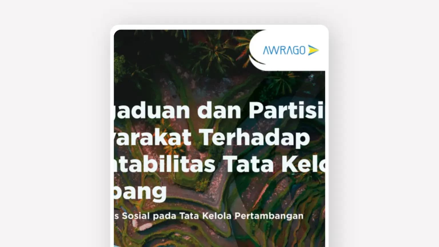 Cover: Modul: Pengaduan dan Partisipasi Masyarakat Terhadap Akuntabilitas Tata Kelola Tambang