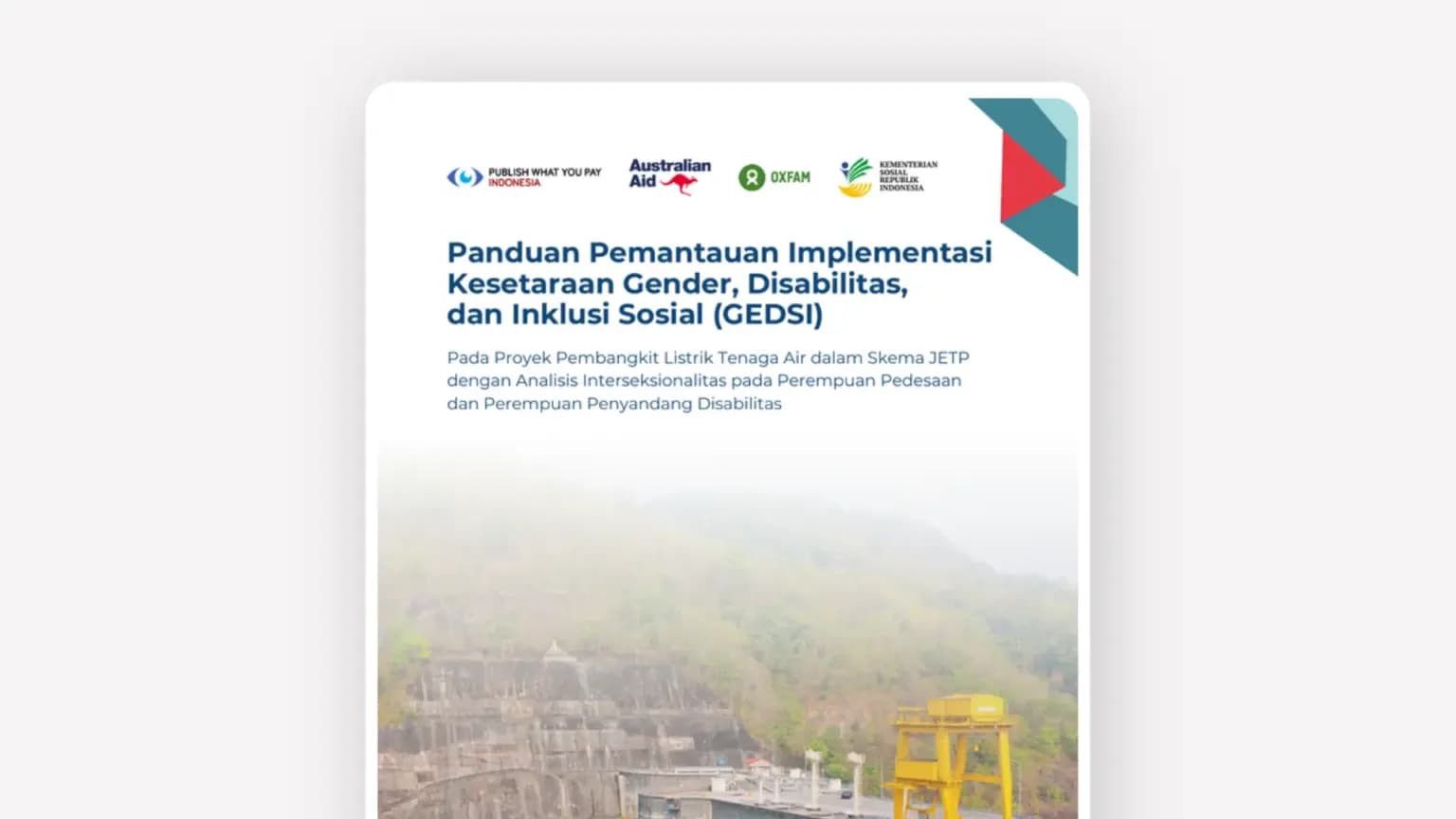 Cover: Panduan Pemantauan Implementasi Kesetaraan Gender, Disabilitas, dan Inklusi Sosial (GEDSI)