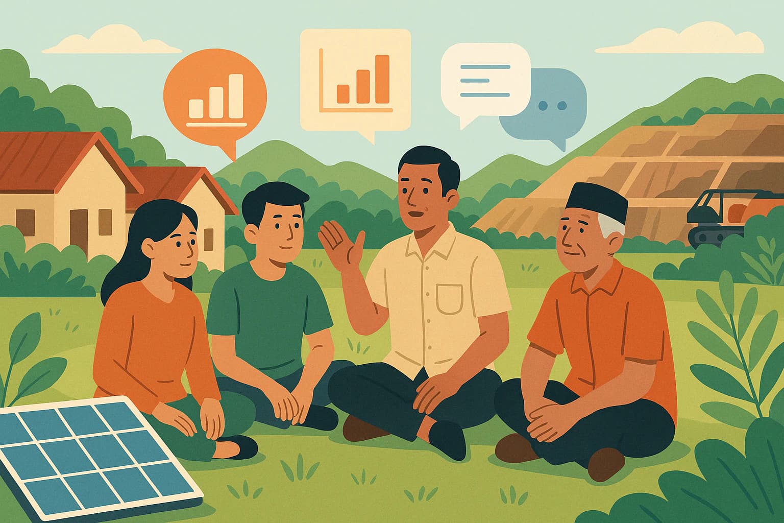 Community dialogue on extractive data